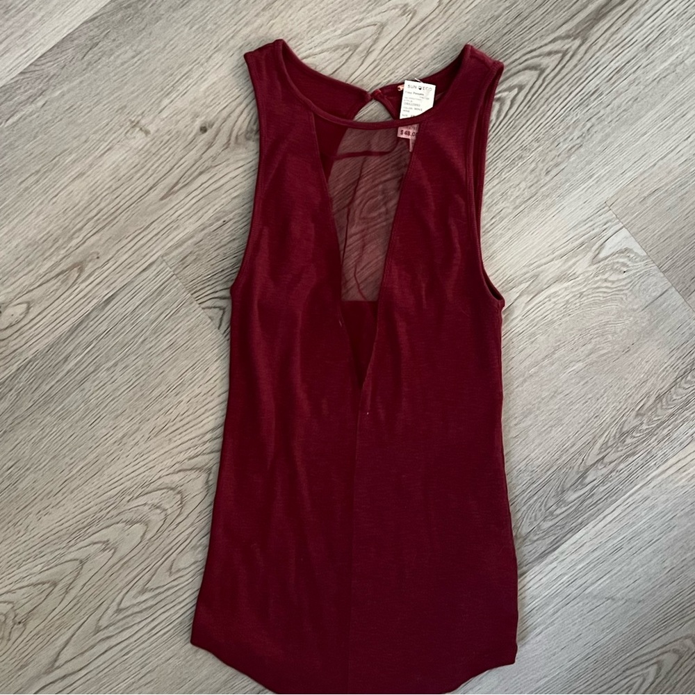 Free people red tank top xtra small